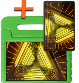 Nomfy Nomfy Lenovo Tab M10 FHD Plus Kinderhoes Met Screenprotector - Groen