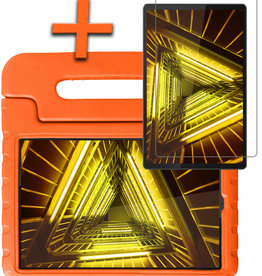 Nomfy Nomfy Lenovo Tab M10 FHD Plus Kinderhoes Met Screenprotector - Oranje