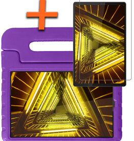 Nomfy Nomfy Lenovo Tab M10 FHD Plus Kinderhoes Met Screenprotector - Paars