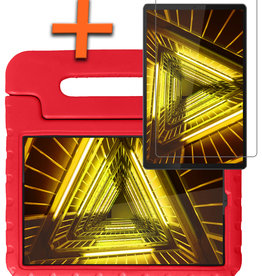 Nomfy Nomfy Lenovo Tab M10 FHD Plus Kinderhoes Met Screenprotector - Rood