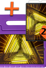 Nomfy Hoes Geschikt voor Lenovo Tab M10 FHD Plus 2nd Gen Hoes Bumper Kindvriendelijk Kids Case Kinderhoes Met 2x Screenprotector - Hoesje Geschikt voor Lenovo Tab M10 FHD Plus (2e Gen) Hoesje Shockproof Cover Hoes - Paars