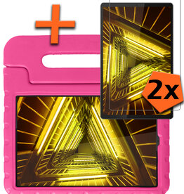 Nomfy Nomfy Lenovo Tab M10 FHD Plus Kinderhoes Met 2x Screenprotector - Roze