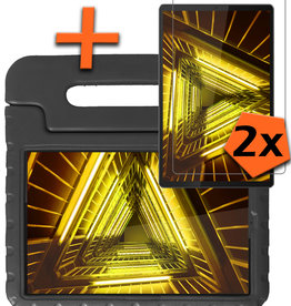 Nomfy Nomfy Lenovo Tab M10 FHD Plus Kinderhoes Met 2x Screenprotector - Zwart