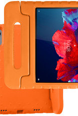 BASEY. Hoesje Geschikt voor Lenovo Tab P11 Hoesje Kinder Hoes Shockproof Kinderhoes - Kindvriendelijk Hoesje Geschikt voor Lenovo Tab P11 Hoes Kids Case - Oranje