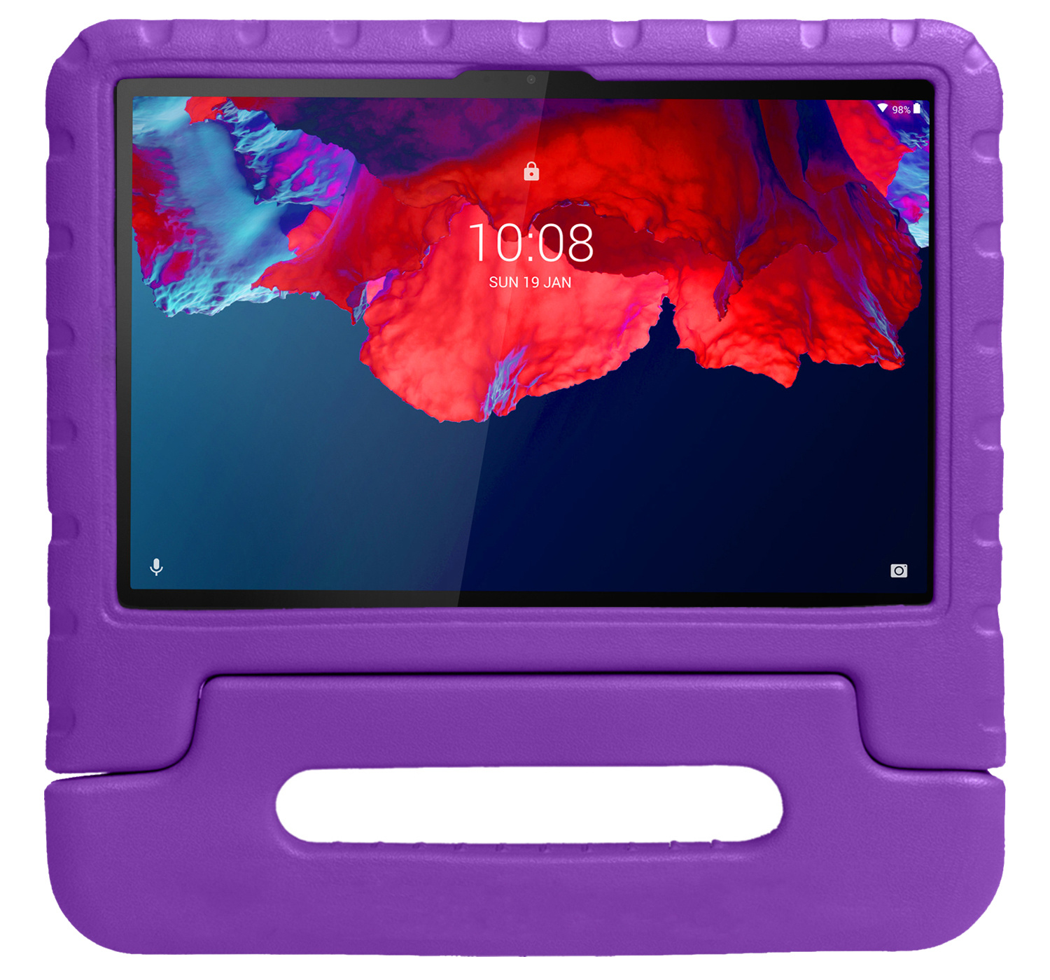 BASEY. Hoesje Geschikt voor Lenovo Tab P11 Hoesje Kinder Hoes Shockproof Kinderhoes - Kindvriendelijk Hoesje Geschikt voor Lenovo Tab P11 Hoes Kids Case - Paars