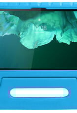 NoXx Hoesje Geschikt voor Lenovo Tab P11 Hoesje Kinderhoes Shockproof Hoes Kids Case - Blauw