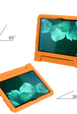 NoXx Hoesje Geschikt voor Lenovo Tab P11 Hoesje Kinderhoes Shockproof Hoes Kids Case - Oranje