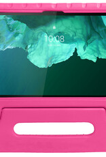 NoXx Hoesje Geschikt voor Lenovo Tab P11 Hoesje Kinderhoes Shockproof Hoes Kids Case - Roze