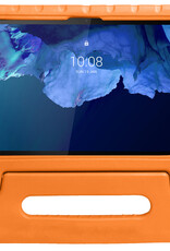 Nomfy Hoes Geschikt voor Lenovo Tab P11 Hoes Bumper Kindvriendelijk Kids Case Kinderhoes - Hoesje Geschikt voor Lenovo Tab P11 Hoesje Shockproof Cover Hoes - Oranje