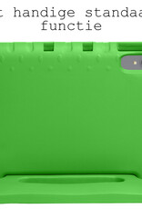 BASEY. Hoesje Geschikt voor Lenovo Tab P11 Hoesje Kinder Hoes Shockproof Kinderhoes Met Screenprotector - Kindvriendelijk Hoesje Geschikt voor Lenovo Tab P11 Hoes Kids Case - Groen