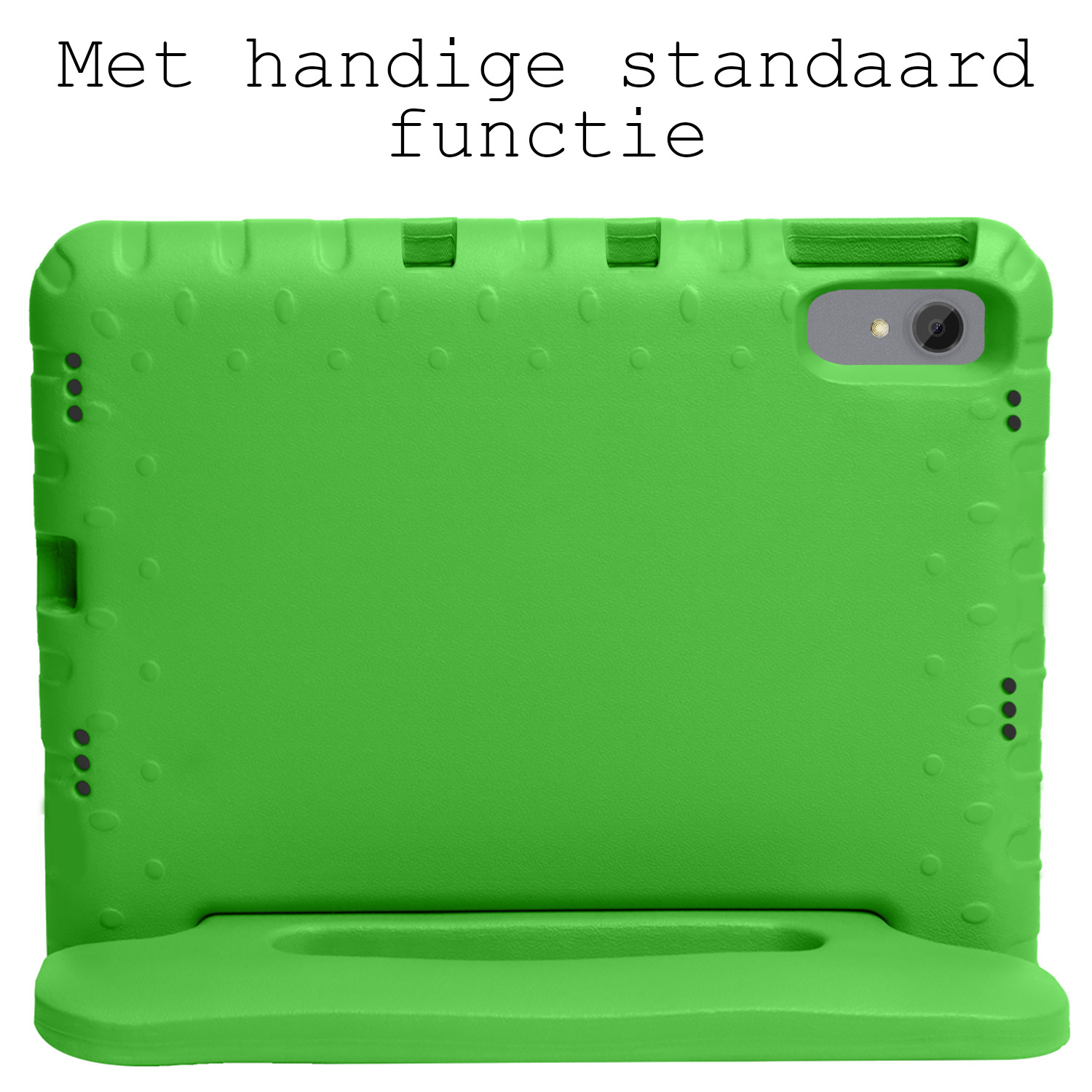 BASEY. Hoesje Geschikt voor Lenovo Tab P11 Hoesje Kinder Hoes Shockproof Kinderhoes Met Screenprotector - Kindvriendelijk Hoesje Geschikt voor Lenovo Tab P11 Hoes Kids Case - Groen