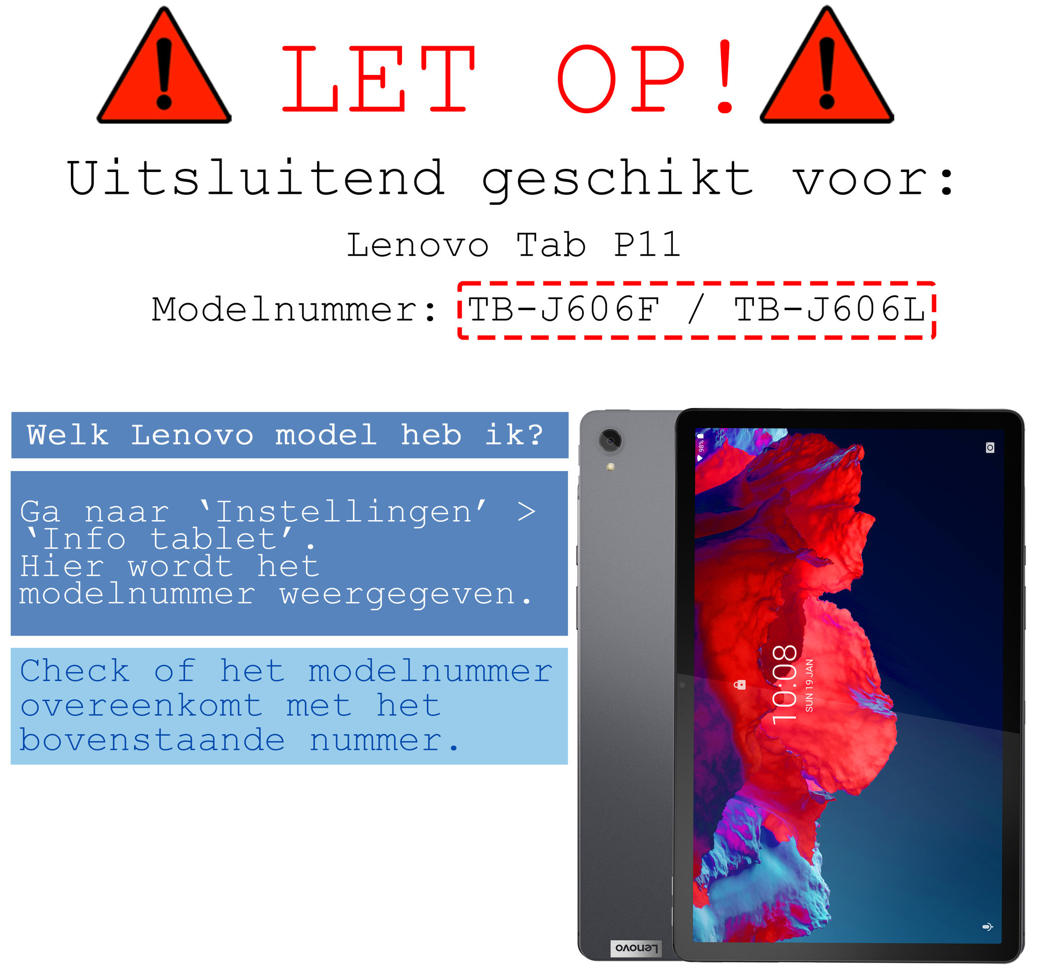 BASEY. Hoesje Geschikt voor Lenovo Tab P11 Hoesje Kinder Hoes Shockproof Kinderhoes Met Screenprotector - Kindvriendelijk Hoesje Geschikt voor Lenovo Tab P11 Hoes Kids Case - Roze