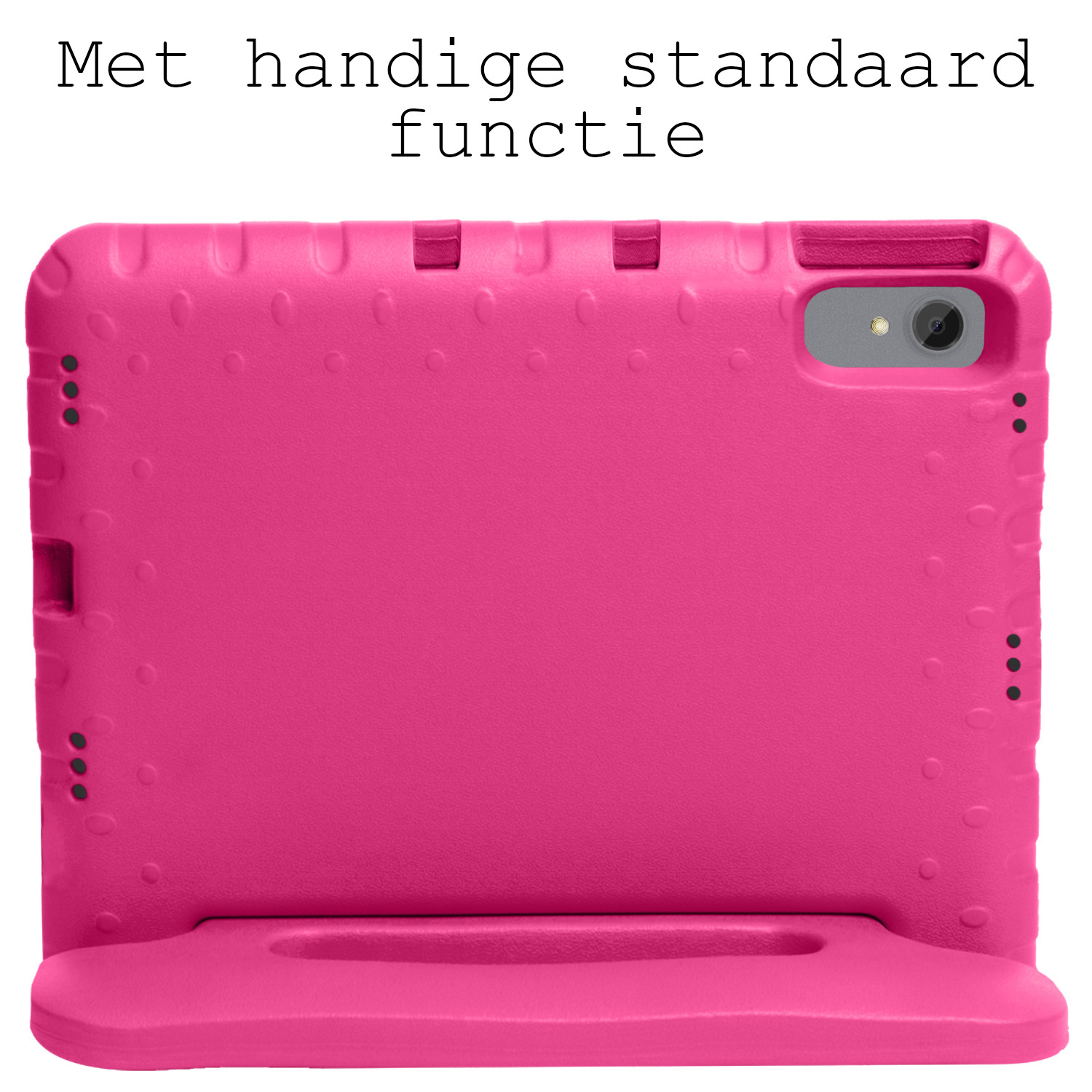 BASEY. Hoesje Geschikt voor Lenovo Tab P11 Hoesje Kinder Hoes Shockproof Kinderhoes Met Screenprotector - Kindvriendelijk Hoesje Geschikt voor Lenovo Tab P11 Hoes Kids Case - Roze