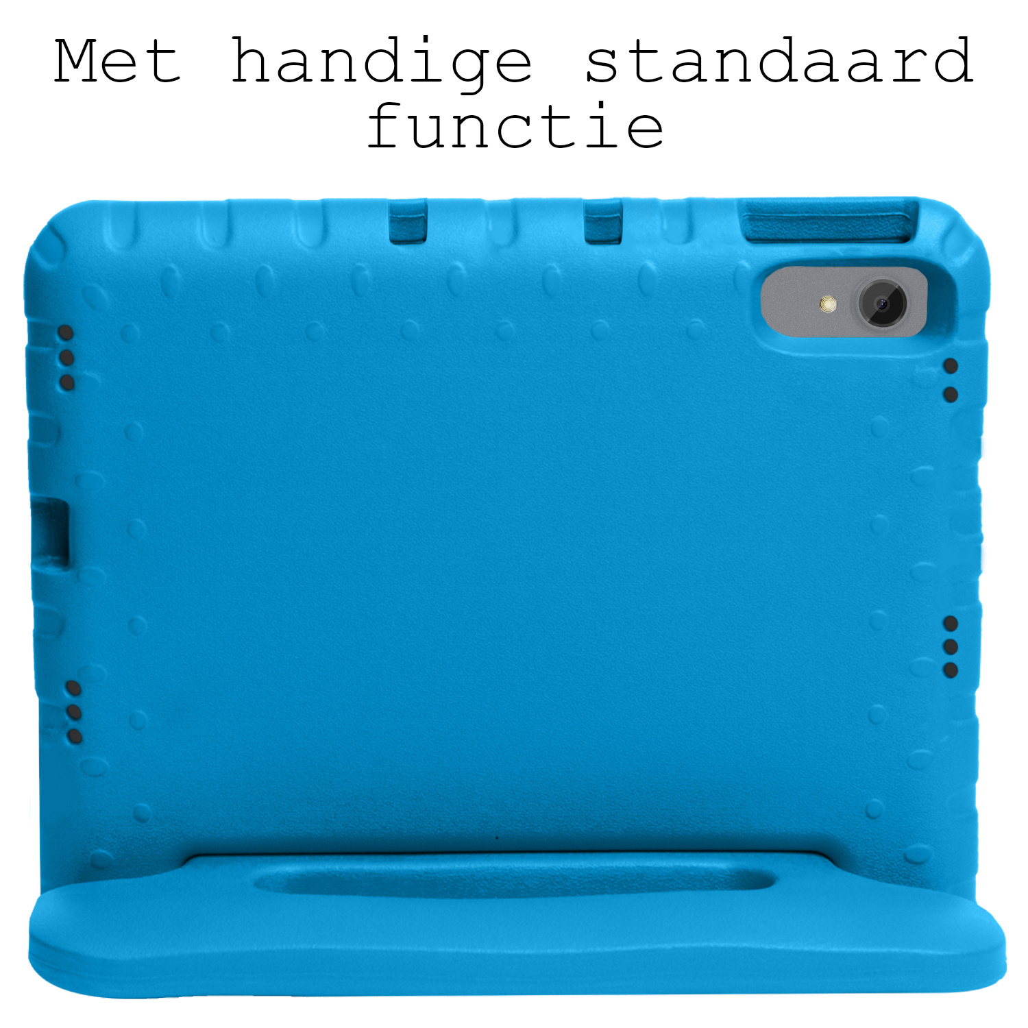 BASEY. Hoesje Geschikt voor Lenovo Tab P11 Hoesje Kinder Hoes Shockproof Kinderhoes Met 2x Screenprotector - Kindvriendelijk Hoesje Geschikt voor Lenovo Tab P11 Hoes Kids Case - Blauw