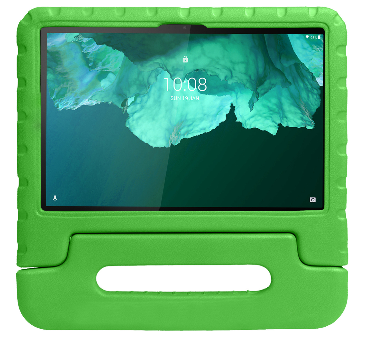 NoXx Hoesje Geschikt voor Lenovo Tab P11 Hoesje Kinderhoes Shockproof Hoes Kids Case Met Screenprotector - Groen