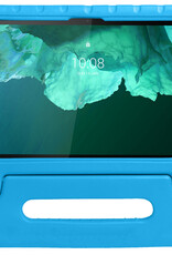 NoXx Hoesje Geschikt voor Lenovo Tab P11 Hoesje Kinderhoes Shockproof Hoes Kids Case Met Screenprotector - Blauw