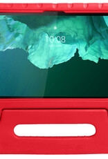 NoXx Hoesje Geschikt voor Lenovo Tab P11 Hoesje Kinderhoes Shockproof Hoes Kids Case Met Screenprotector - Rood