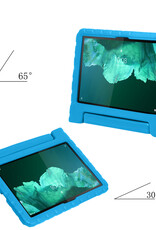NoXx Hoesje Geschikt voor Lenovo Tab P11 Hoesje Kinderhoes Shockproof Hoes Kids Case Met 2x Screenprotector - Blauw