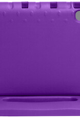 NoXx Hoesje Geschikt voor Lenovo Tab P11 Hoesje Kinderhoes Shockproof Hoes Kids Case Met 2x Screenprotector - Paars