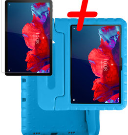BASEY. BASEY. Lenovo Tab P11 Kinderhoes Met Screenprotector - Blauw
