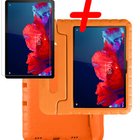 BASEY. BASEY. Lenovo Tab P11 Kinderhoes Met Screenprotector - Oranje
