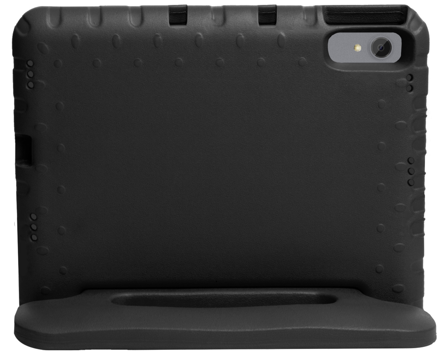 NoXx Hoesje Geschikt voor Lenovo Tab P11 Hoesje Kinderhoes Shockproof Hoes Kids Case Met 2x Screenprotector - Zwart