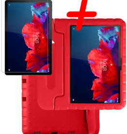 BASEY. BASEY. Lenovo Tab P11 Kinderhoes Met Screenprotector - Rood