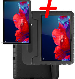 BASEY. BASEY. Lenovo Tab P11 Kinderhoes Met Screenprotector - Zwart