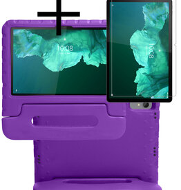 NoXx NoXx Lenovo Tab P11 Kinderhoes Met Screenprotector - Paars