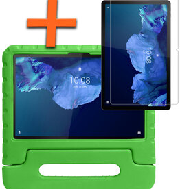 Nomfy Nomfy Lenovo Tab P11 Kinderhoes Met Screenprotector - Groen