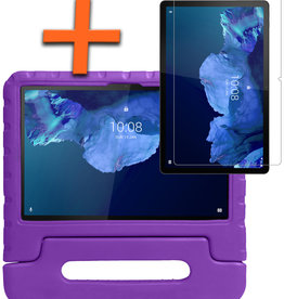 Nomfy Nomfy Lenovo Tab P11 Kinderhoes Met Screenprotector - Paars