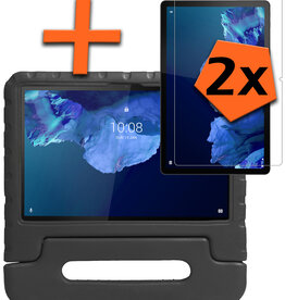 Nomfy Nomfy Lenovo Tab P11 Kinderhoes Met 2x Screenprotector - Zwart
