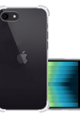 NoXx Hoes Geschikt voor iPhone SE 2022 Hoesje Siliconen Cover Shock Proof Back Case Shockproof Hoes - Transparant