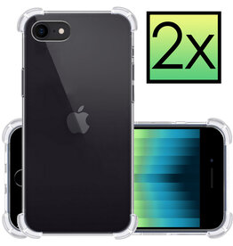 NoXx NoXx iPhone SE 2022 Hoesje Shockproof - Transparant - 2 PACK