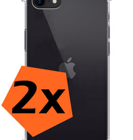 Nomfy Nomfy iPhone SE 2022 Hoesje Shockproof - Transparant - 2 PACK