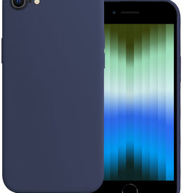 BASEY. BASEY. iPhone SE 2022 Hoesje Siliconen - Donkerblauw