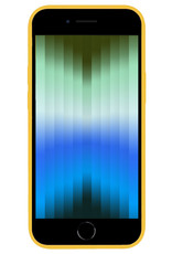 BASEY. Hoes Geschikt voor iPhone SE 2022 Hoesje Siliconen Back Cover Case - Hoesje Geschikt voor iPhone SE (2022) Hoes Cover Hoesje - Geel
