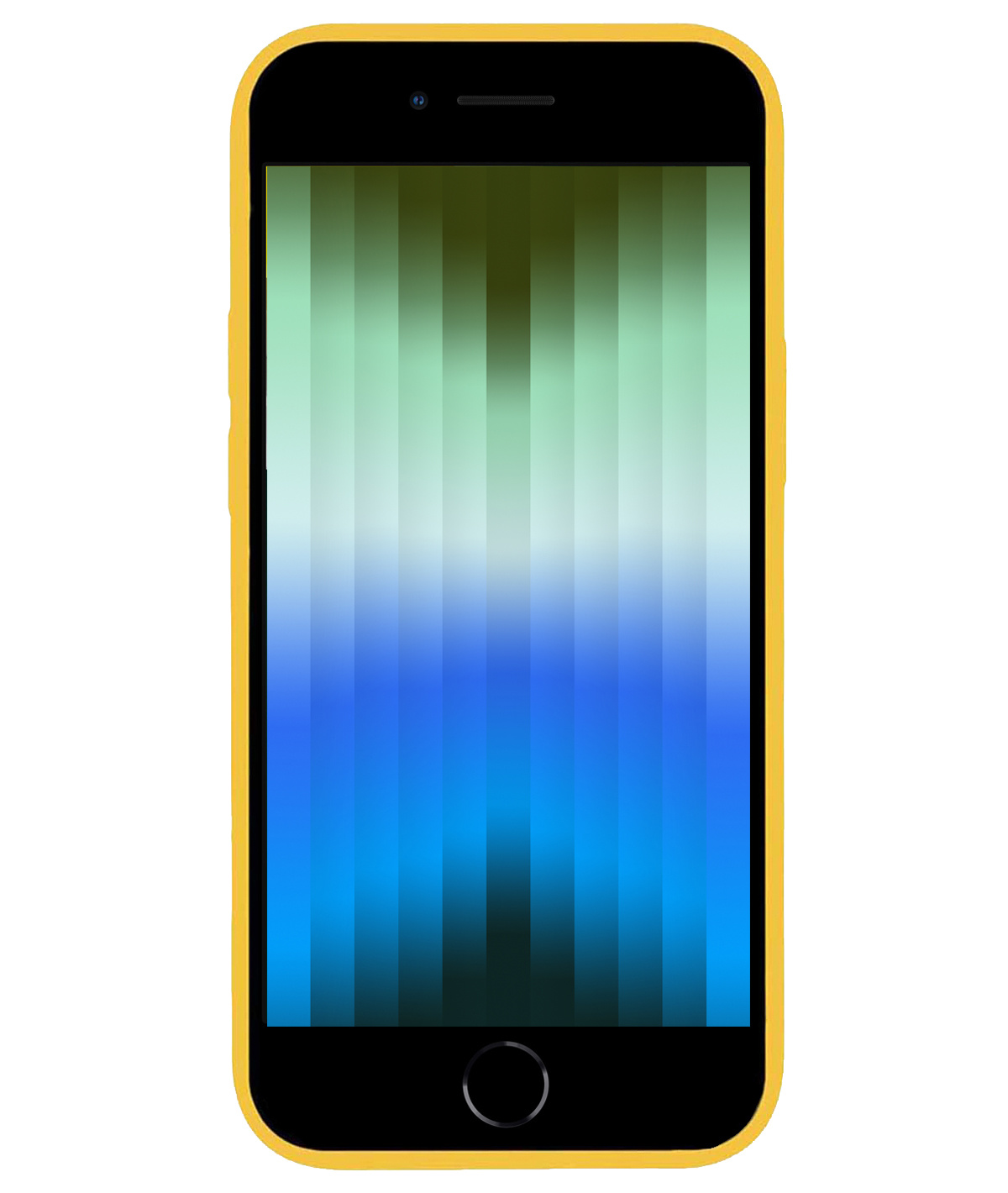 BASEY. Hoes Geschikt voor iPhone SE 2022 Hoesje Siliconen Back Cover Case - Hoesje Geschikt voor iPhone SE (2022) Hoes Cover Hoesje - Geel