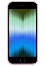 BASEY. Hoes Geschikt voor iPhone SE 2022 Hoesje Siliconen Back Cover Case - Hoesje Geschikt voor iPhone SE (2022) Hoes Cover Hoesje - Lila