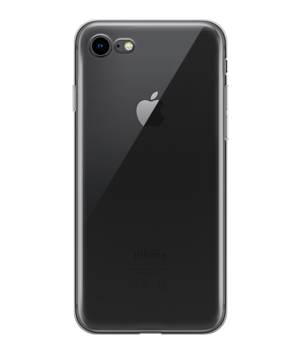 BASEY. Hoes Geschikt voor iPhone SE 2022 Hoesje Siliconen Back Cover Case - Hoesje Geschikt voor iPhone SE (2022) Hoes Cover Hoesje - Transparant