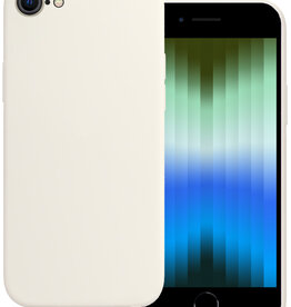 BASEY. BASEY. iPhone SE 2022 Hoesje Siliconen - Wit