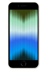 BASEY. Hoes Geschikt voor iPhone SE 2022 Hoesje Siliconen Back Cover Case - Hoesje Geschikt voor iPhone SE (2022) Hoes Cover Hoesje - Wit
