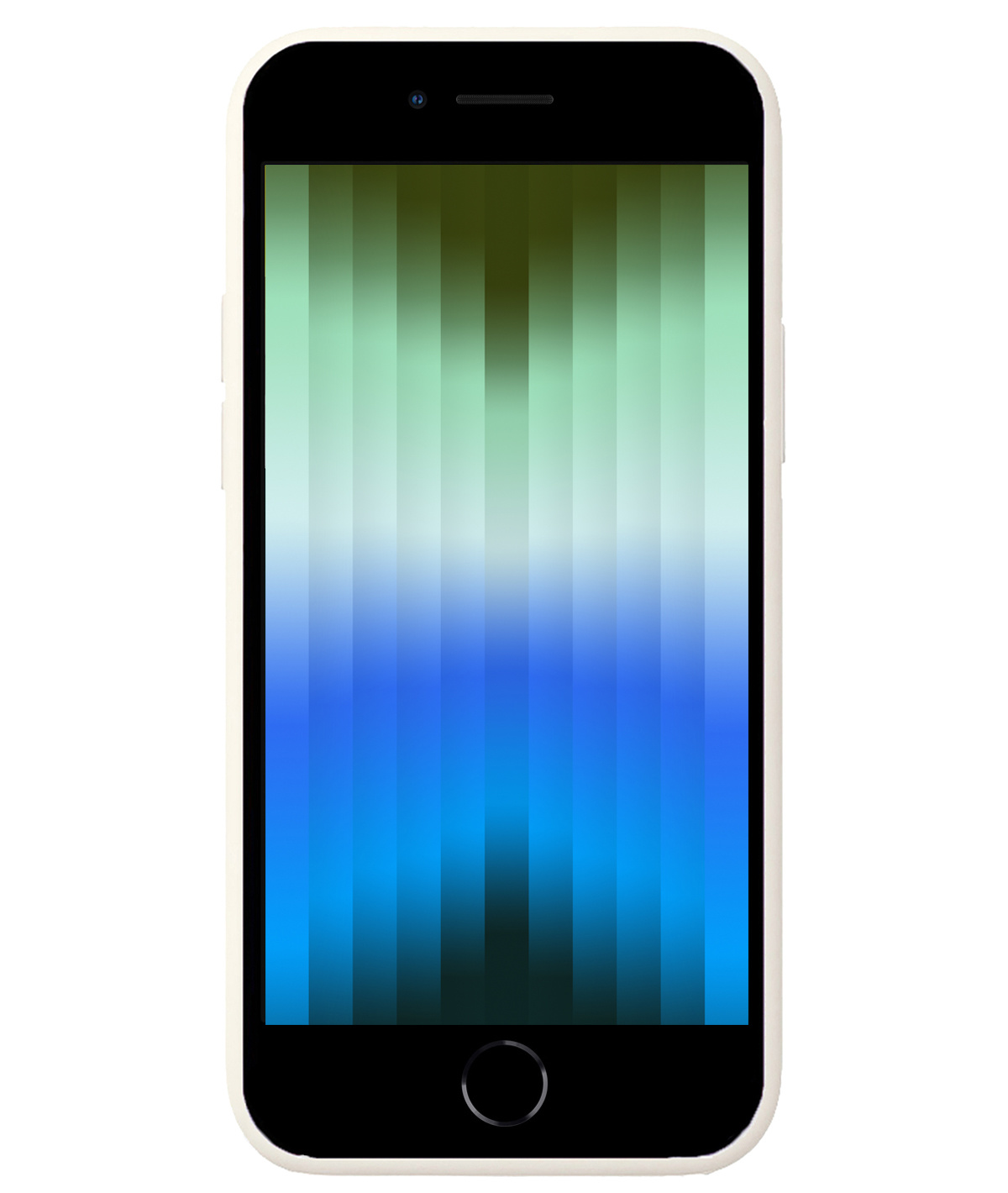 BASEY. Hoes Geschikt voor iPhone SE 2022 Hoesje Siliconen Back Cover Case - Hoesje Geschikt voor iPhone SE (2022) Hoes Cover Hoesje - Wit