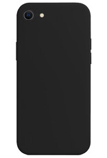 BASEY. Hoes Geschikt voor iPhone SE 2022 Hoesje Siliconen Back Cover Case - Hoesje Geschikt voor iPhone SE (2022) Hoes Cover Hoesje - Zwart