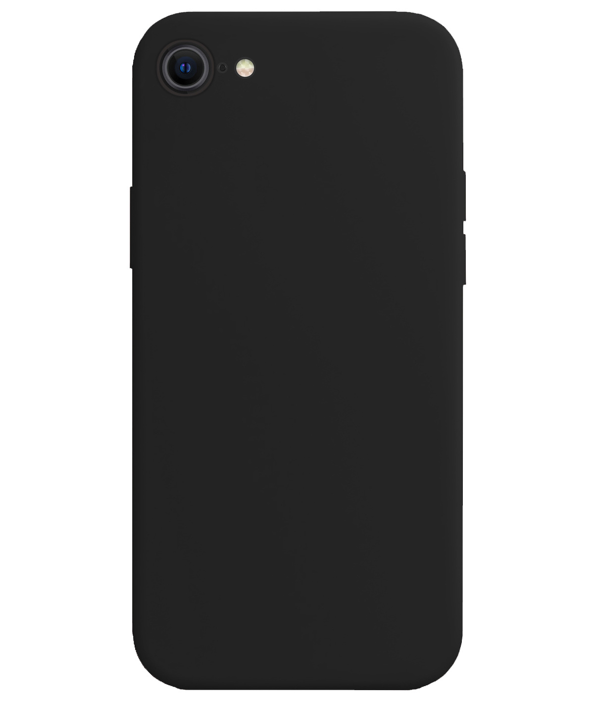 BASEY. Hoes Geschikt voor iPhone SE 2022 Hoesje Siliconen Back Cover Case - Hoesje Geschikt voor iPhone SE (2022) Hoes Cover Hoesje - Zwart