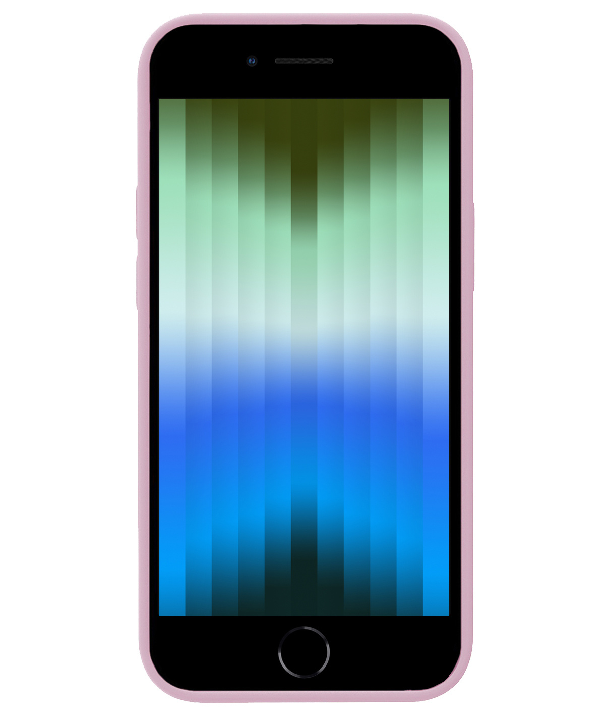 BASEY. Hoes Geschikt voor iPhone SE 2022 Hoesje Siliconen Back Cover Case - Hoesje Geschikt voor iPhone SE (2022) Hoes Cover Hoesje - Lila - 2 Stuks