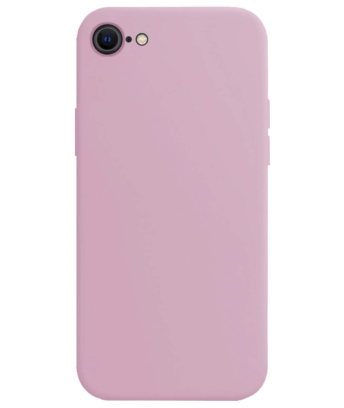 BASEY. Hoes Geschikt voor iPhone SE 2022 Hoesje Siliconen Back Cover Case - Hoesje Geschikt voor iPhone SE (2022) Hoes Cover Hoesje - Lila - 2 Stuks