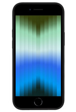 BASEY. Hoes Geschikt voor iPhone SE 2022 Hoesje Siliconen Back Cover Case - Hoesje Geschikt voor iPhone SE (2022) Hoes Cover Hoesje - Zwart - 2 Stuks