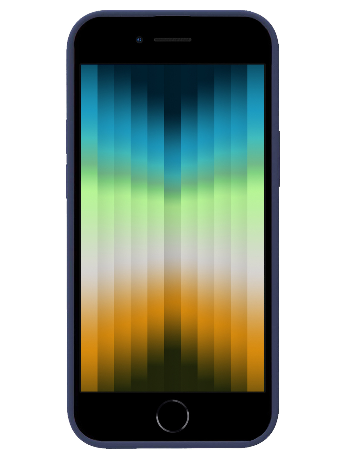 NoXx Hoes Geschikt voor iPhone SE 2022 Hoesje Cover Siliconen Back Case Hoes - Donkerblauw