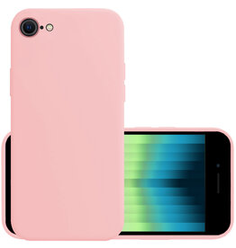 NoXx NoXx iPhone SE 2022 Hoesje Siliconen - Lichtroze